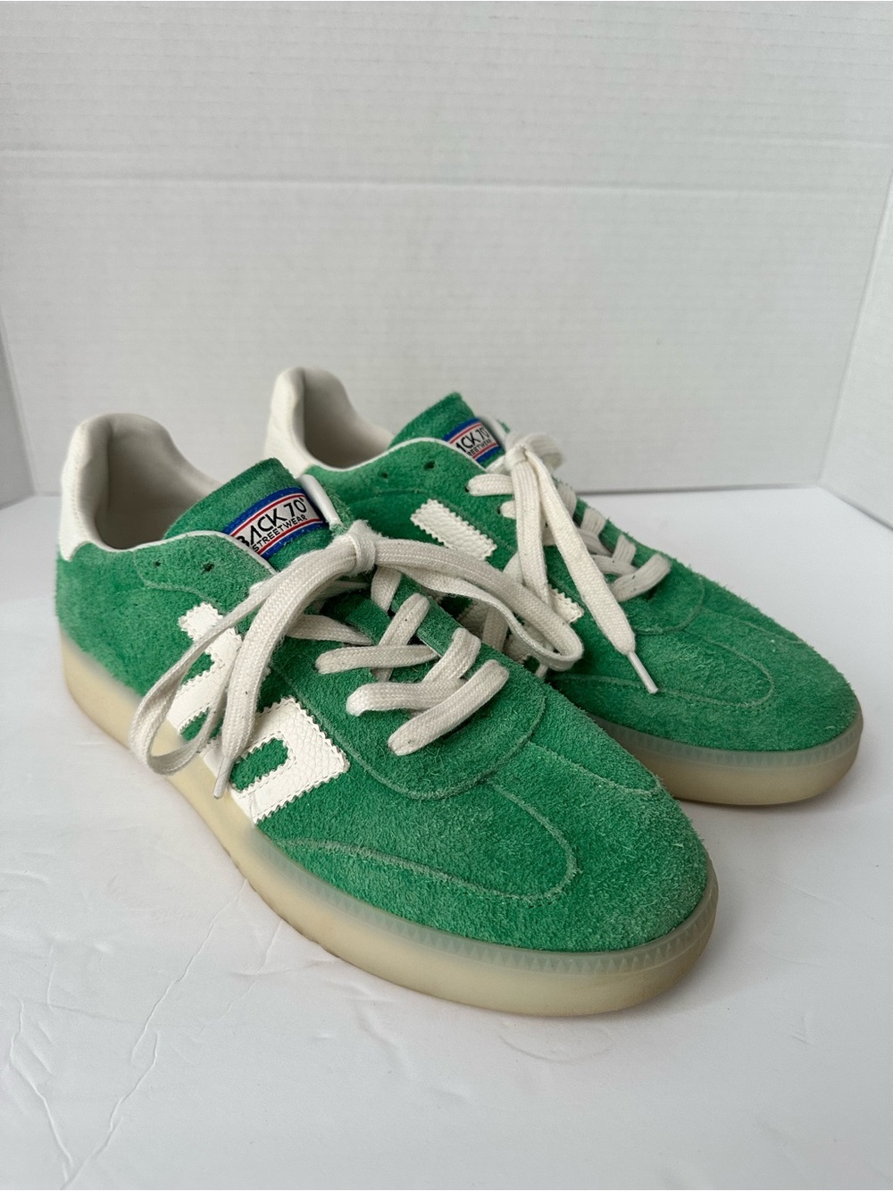 41 BACK 70 The Boston 2505 Streetwear Women’s Green Suede Retro style Sneakers